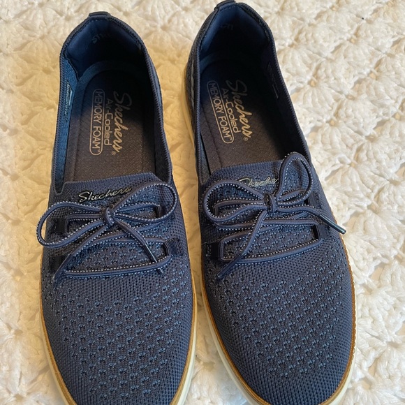 Skechers Coastal Drive Boat Shoe Air-Cooled Navy Slip-Ons size 9.5 - Picture 1 of 7